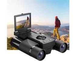 Krachtige HD Verrekijker met Camera – Video & Foto – Zwart – Outdoor Verrekijker, Jachtkijker, Camping Verrekijker & Vogelspot Verrekijker