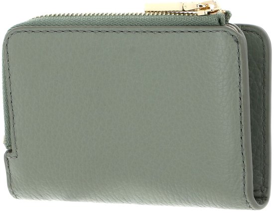 COCCINELLE Cuir étui pour carte de crédit Metallic Soft Credit Card Holder Greenery vert