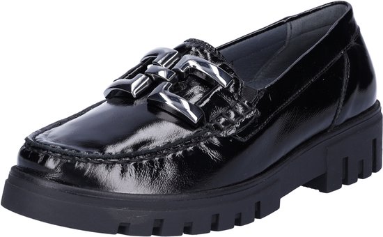 Waldläufer Laque H Slip-On Chaussures à enfiler Femme - Zwart - Taille 41,5