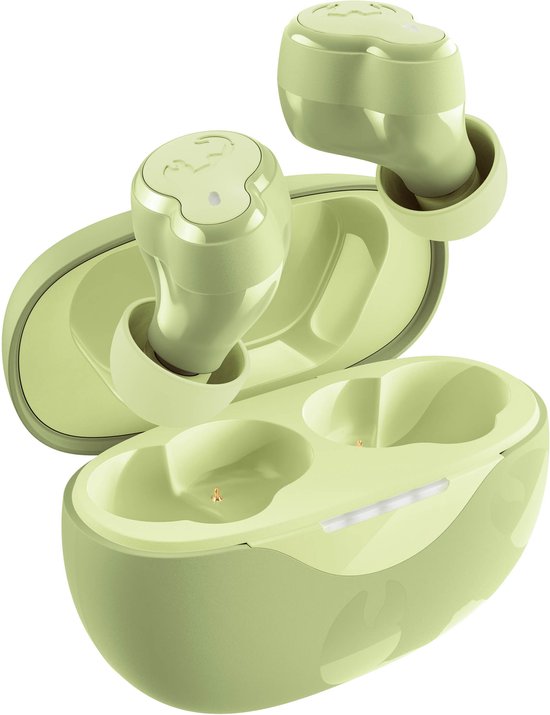 Bluetooth oordopjes Twins Breez compact draadloos, ENC microfoon, 30 uur batterij, ultralicht, helder geluid, groen