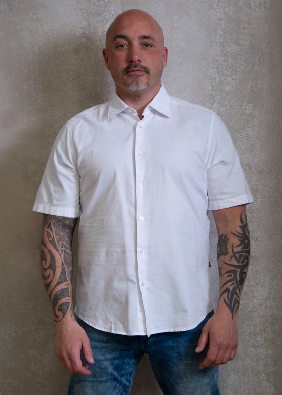 BOSS - Chemise - Taille M - Homme - 100 BLANC -