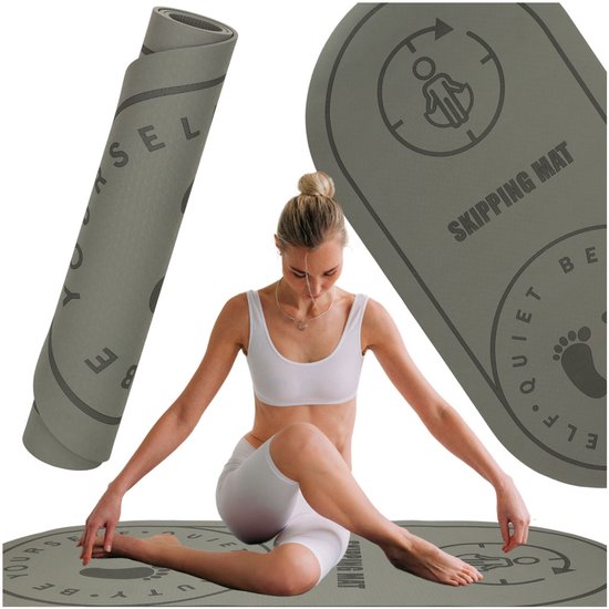 Yoga Mat Geluidsdempend – Antislip Oefenmat 125x61,5 cm PVC-vrij