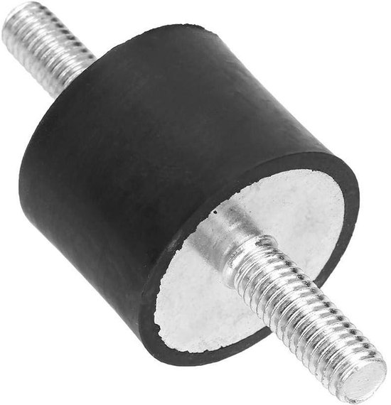 sourcing map 4 stuks rubberen houders M6 stekker/bus trillingsisolator schokdemper D20 mm xH30 mm