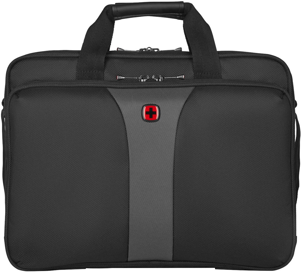 Wenger Legacy Double Gusset Laptop Brief 16 Inch Black / Grey