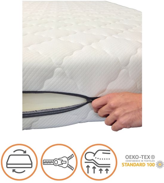 Slaaploods.nl Galaxy - Koudschuim Matras - 70x210x16 cm - Eenpersoons - Hard