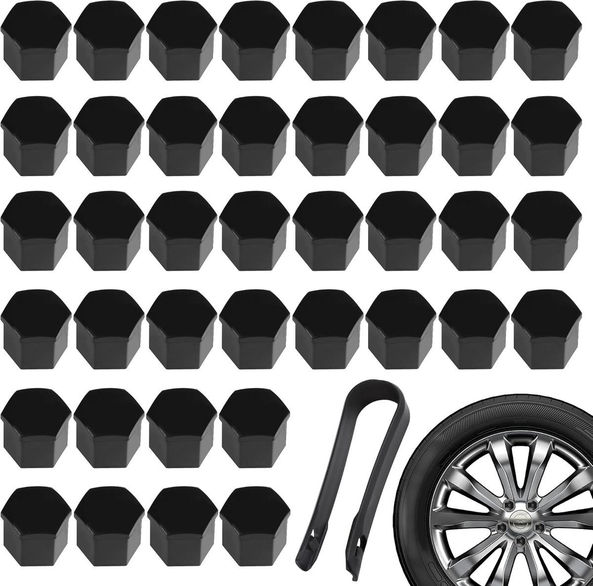 40 stuks afdekking voor wielmoeren auto - bescherming - accessoires