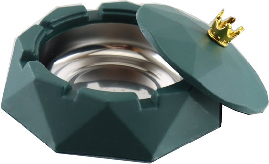 Willonin Afvalemmer met asbak voor buiten, asbak op voet van roestvrij staal met vuilnisemmer - asbak hoogte 60 cm (zwart, 1