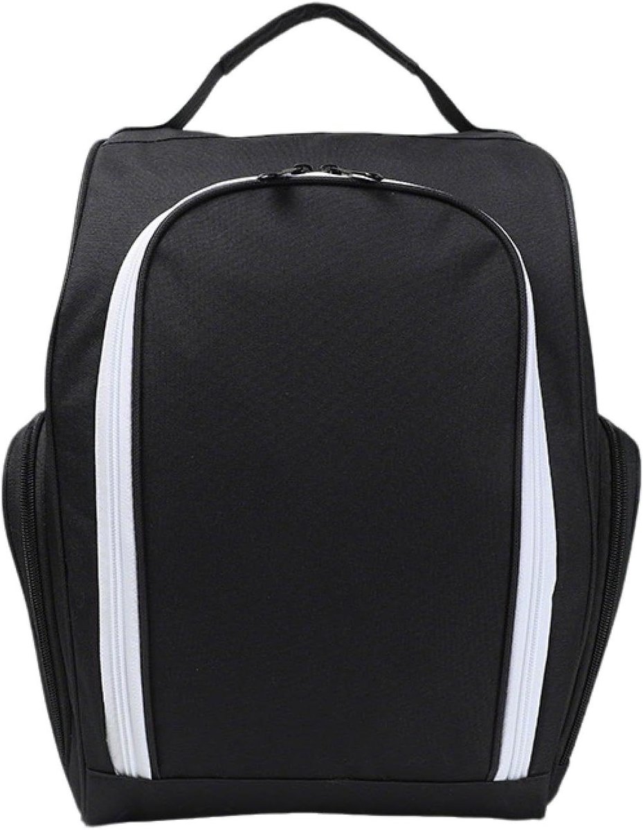 Allecto Premium - Golfschoenen opbergtas waterdicht en draagbaar - Reisorganizer voor schoenen - Zwart uniseks - Ideale opslag voor reizen met koffer - Trolleytas met hangende mogelijkheid.