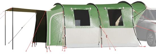 vidaXL - Autotent - 4-persoons - waterdicht - groen van Vidaxl — afbeelding 3
