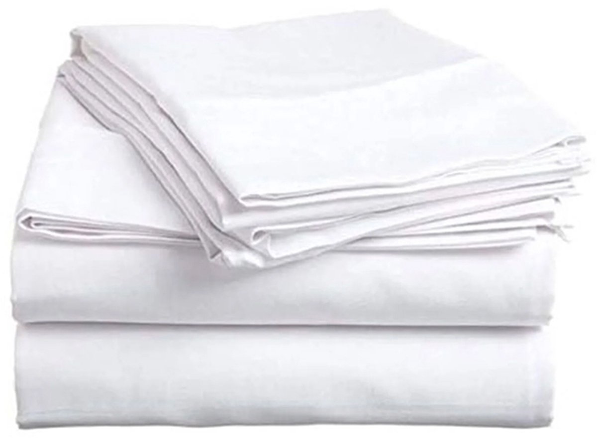 Zavelo Essential Laken Wit (Percale katoen)-2-persoons (200x260 cm)