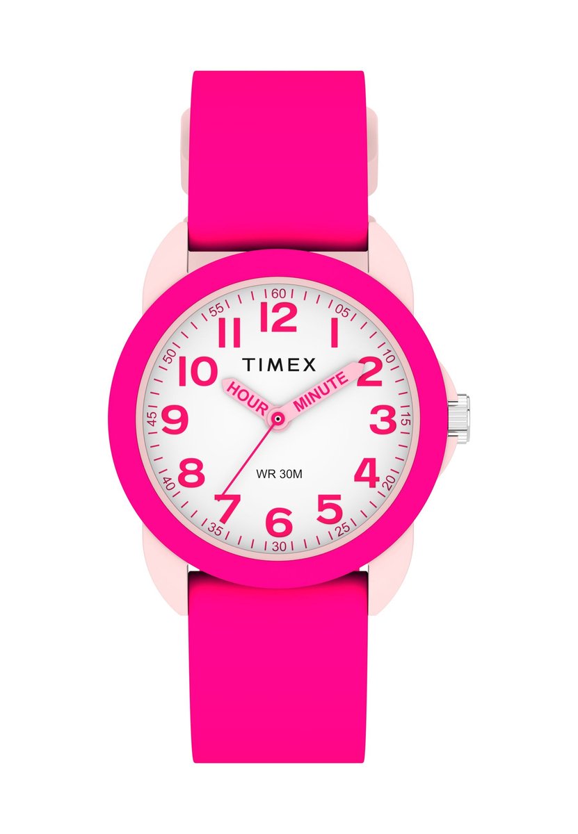 Timex Timex Kids Qa Quartz Analoog Horloge Fuchsia Case: 100% Siliconen | Armband: 100% Siliconen 30 TW2W92100VV, TW2W92200VV