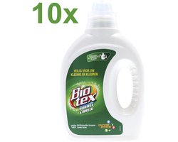 Biotex Handwas & Inweek Vloeibaar Wasmiddel – 10x 750 ml – Veilig voor Kleuren – Zonder Bleek - Voordeelverpakking