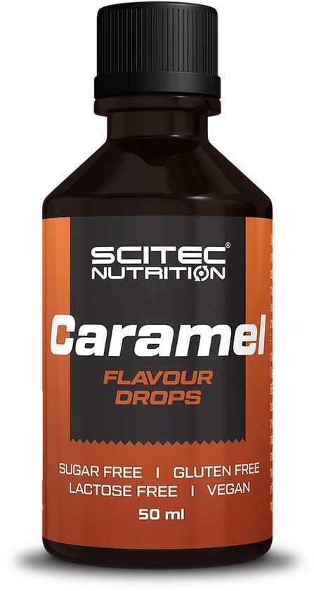 Scitec Nutrition - Flavour Drops (50 ml - Caramel) - smaakdruppels - geen calorieën, suiker, vet of koolhydraten - lactosevrij - geschikt voor veganisten - ± 100 servings