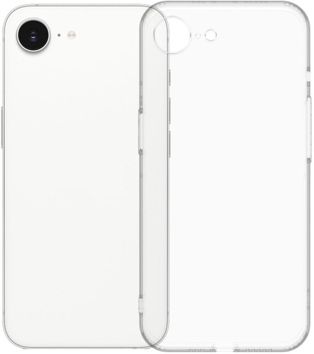 Transparant TPU Hoesje – Flexibele Back Cover – Apple iPhone 16e/17e