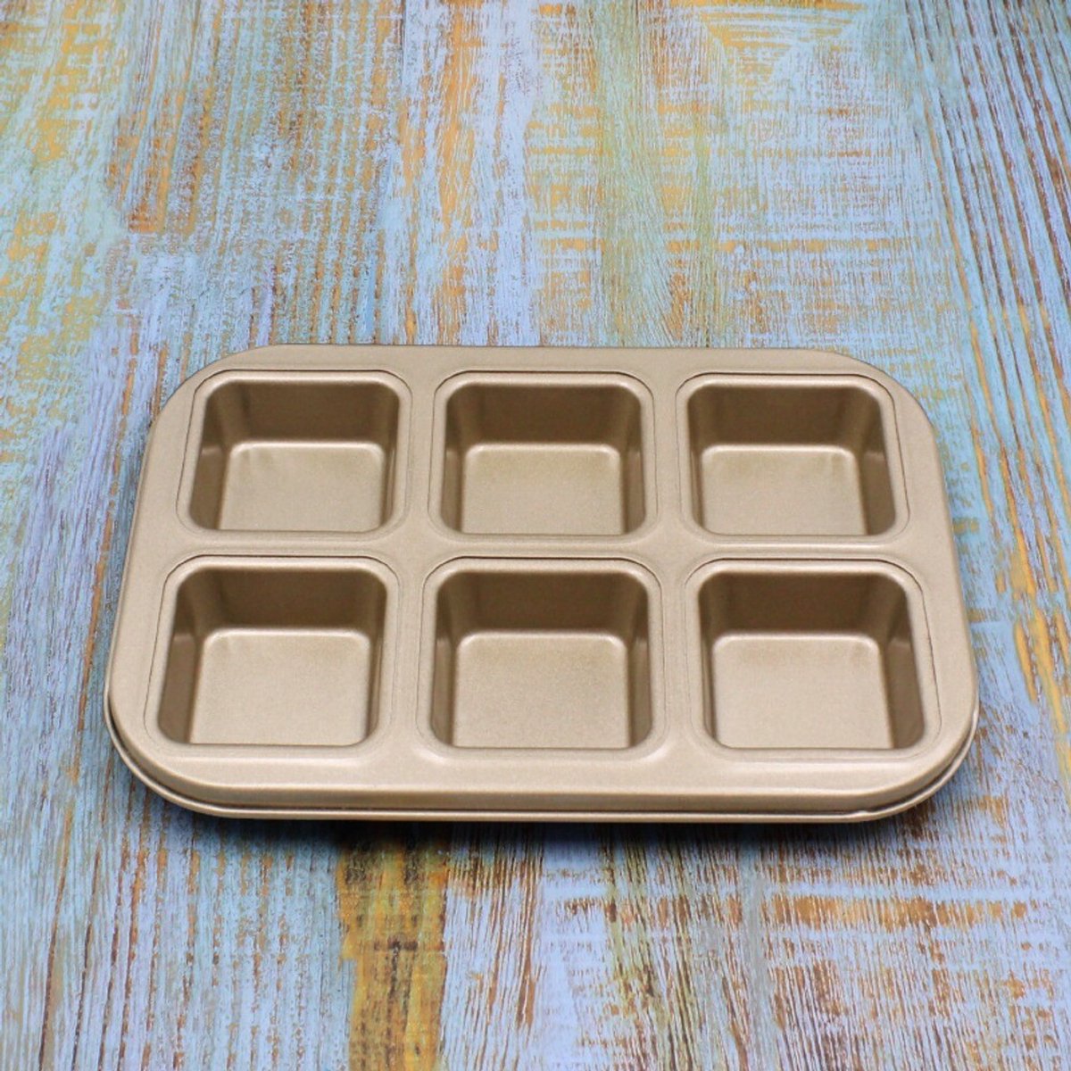Antiaanbak muffin cake bakvorm koolstofstaal oven gebruik-goud