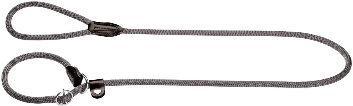 Ibenzoa® Weerbestendige Hondenlijn met Geïntegreerde Halsband, 1,0 x 120 cm, Grijs