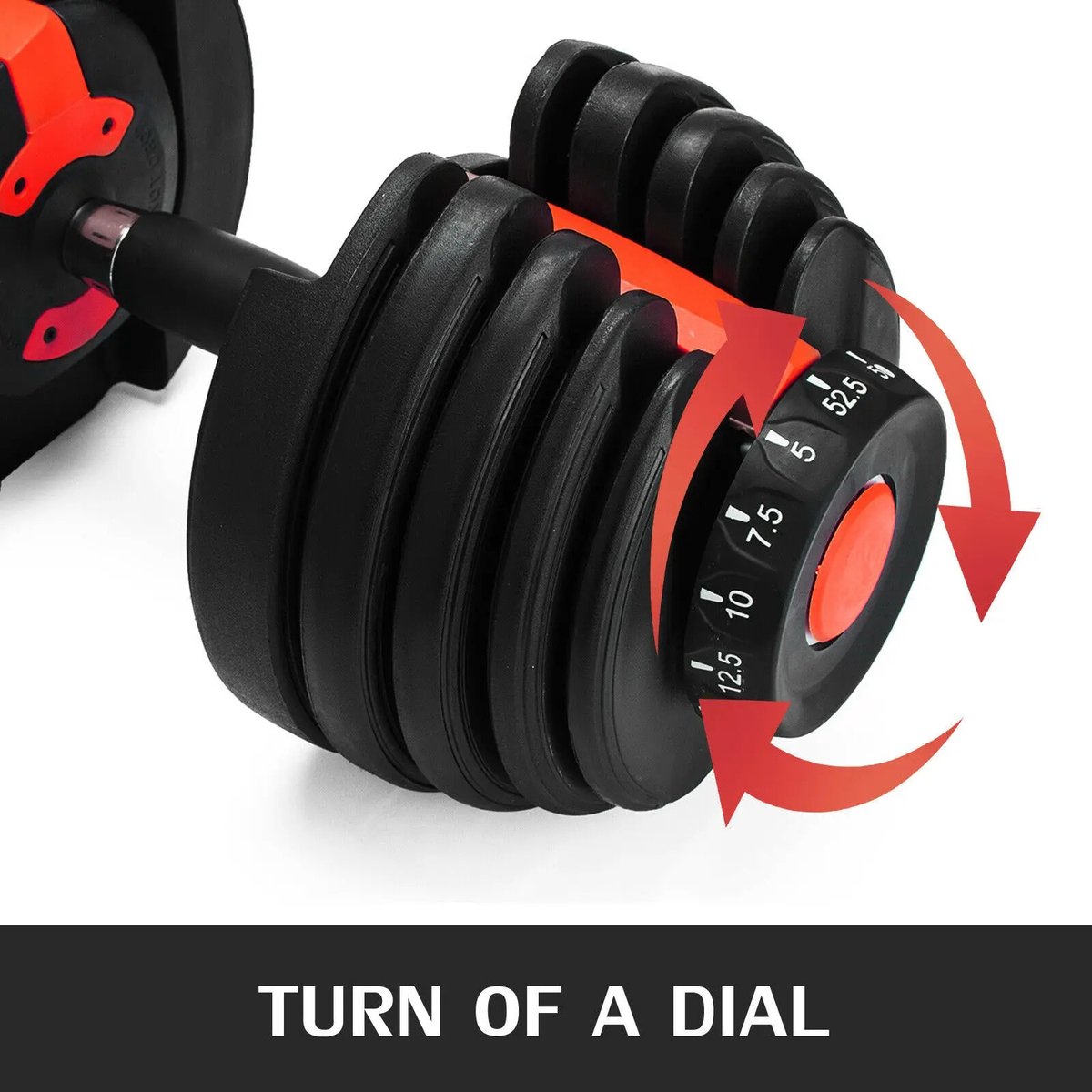Verstelbare Halters Set - Verstelbare Dumbbels - Dumbbells 2.5KG-24KG - Fitness Halters - Krachttraining Thuis - Dumbell - Dumbellset - Verstelbare Gewichten - Halterset Unisex - Compacte Halterbank - Halter Met Standaard - Home Gym – foto 6
