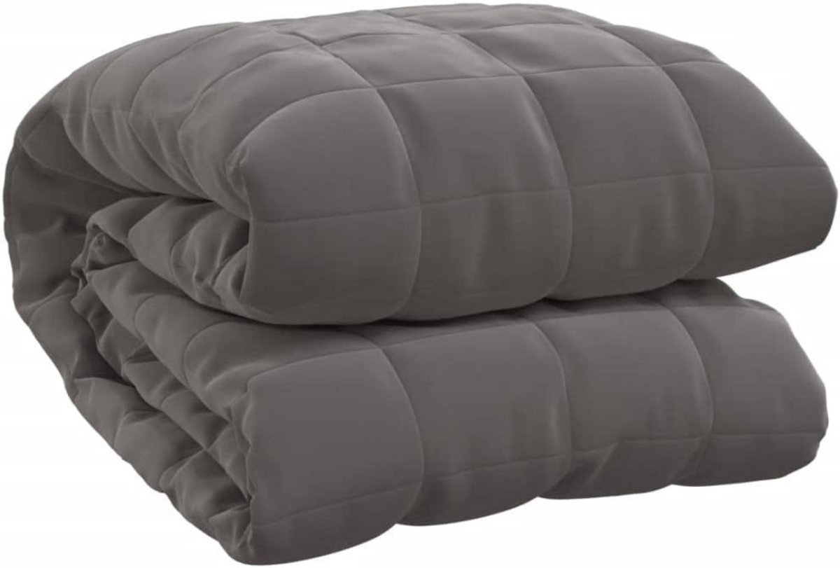 Thuys – Dekbed 200 x 200 – Overtrek 200 x 200 Tweepersoons – Zomerdekbed – 200cm x 200cm x 2cm – Grijs