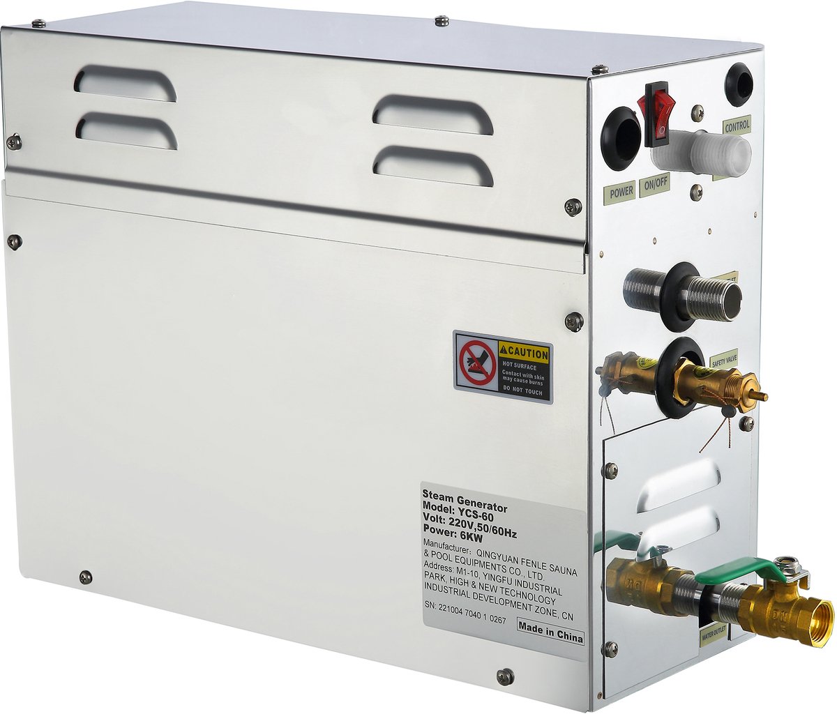 Nieuwe 6 kW Stoomgenerator – Voor Douche, Sauna, Bad en Thuis-Spa – Transformeer uw Badkamer tot een Ontspannende Oase – Geniet van een Luxe Spa-Ervaring Thuis — afbeelding 1