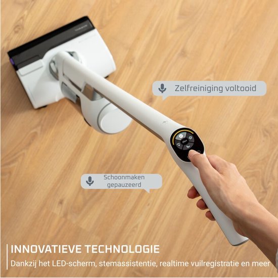 Rowenta X-Clean 10 GZ7540 - 2-in-1 Vloerreiniger - Stofzuiger & dweil in 1 - 60 min gebruikstijd - Zelfreiniging & droging