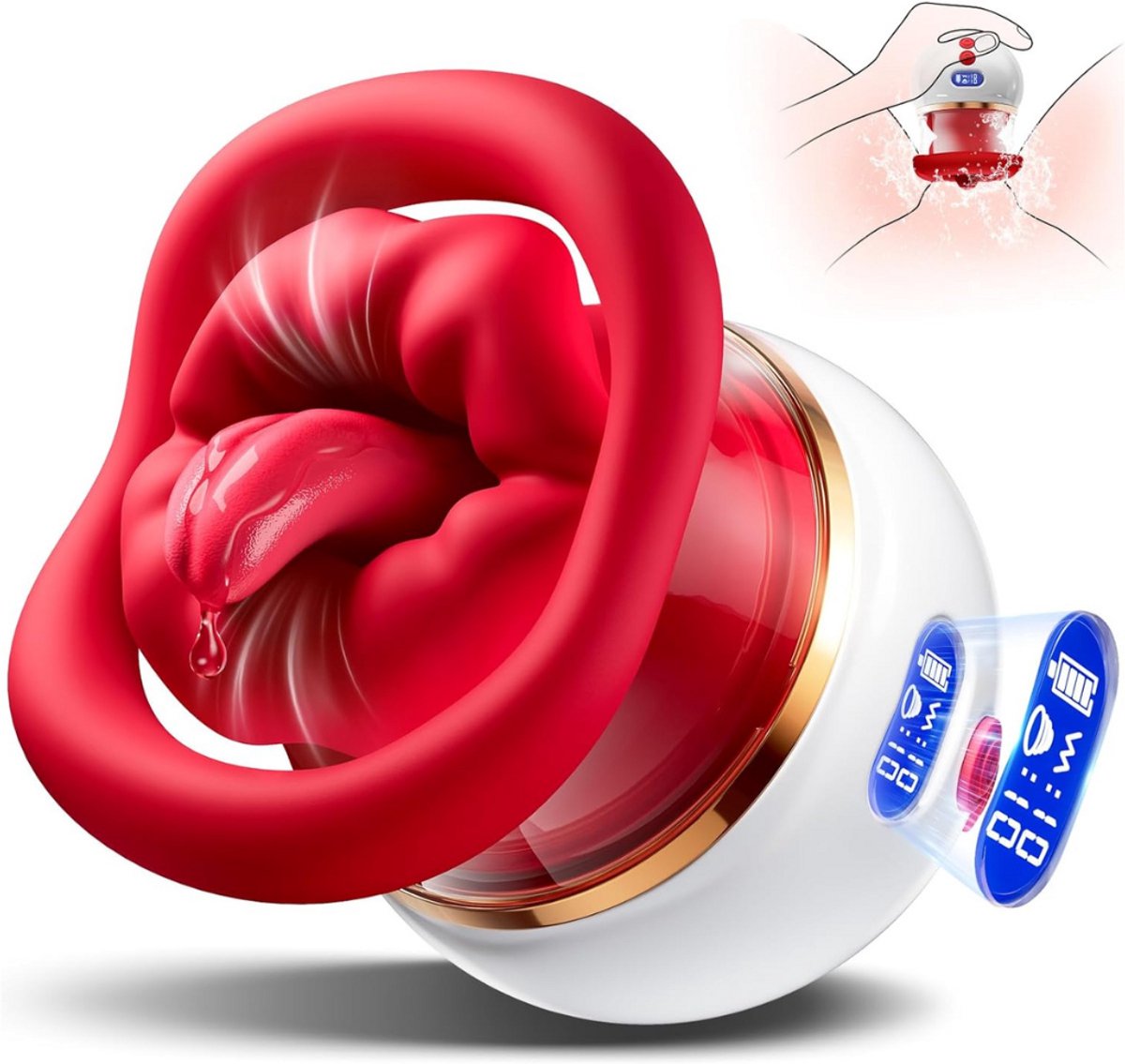 Sex Toys voor Vrouwen Likkende Tong Vibrator - Vibrators voor Vrouwen - Tong Vibrator - Clitoris Zuiger – Diep Waterdicht – Bef Vibrator met 10 Sterke Standen - Siliconen – Discreet Verzonden