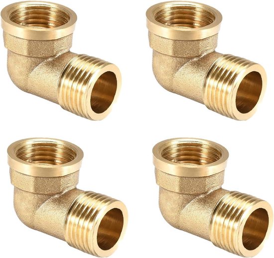 Ellenbogen 90° Messing männlich XR Multischicht zum Crimpen TH H U RFz