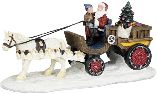 Luville - Santa on his sleigh l17b7h8 cm