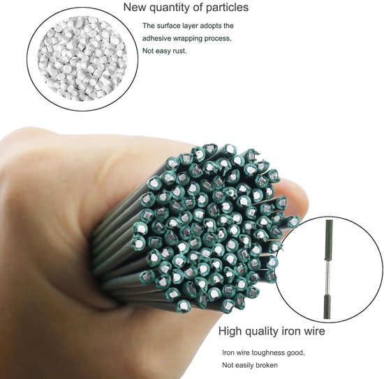 Groen - Bloemistendraad - 60 stuks - 2 mm diameter - 30 cm lang - voor bloemstukken - bloemstelen voor boeketten - draadkrans maken van Merkloos	 — afbeelding 2