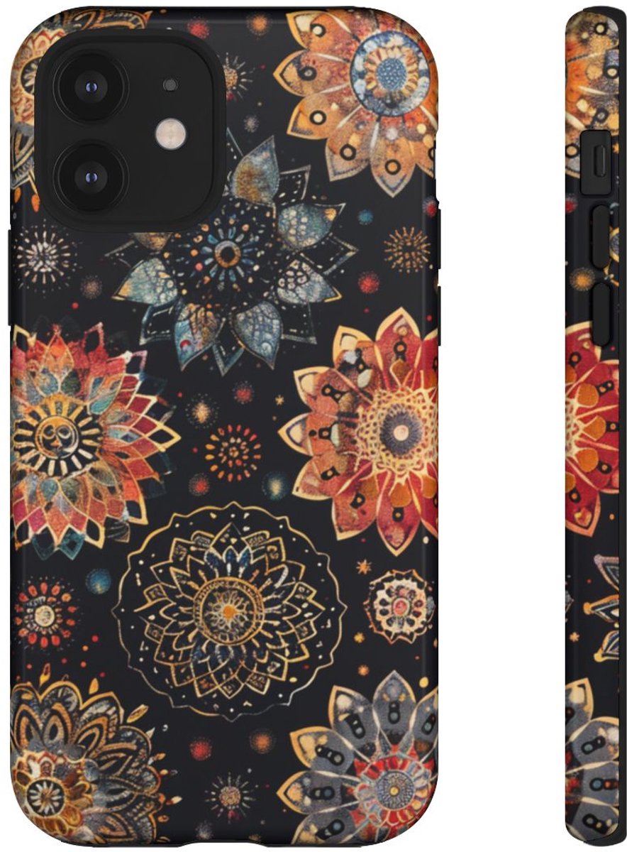 Kleurrijk Mandala Patroon – Telefoonhoesje Geschikt voor iPhone 12