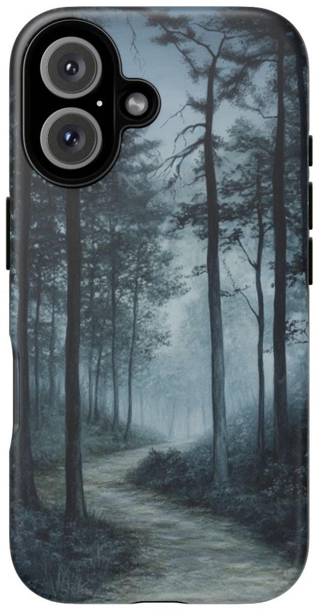 Mistig Bospad – Telefoonhoesje Geschikt voor iPhone 16