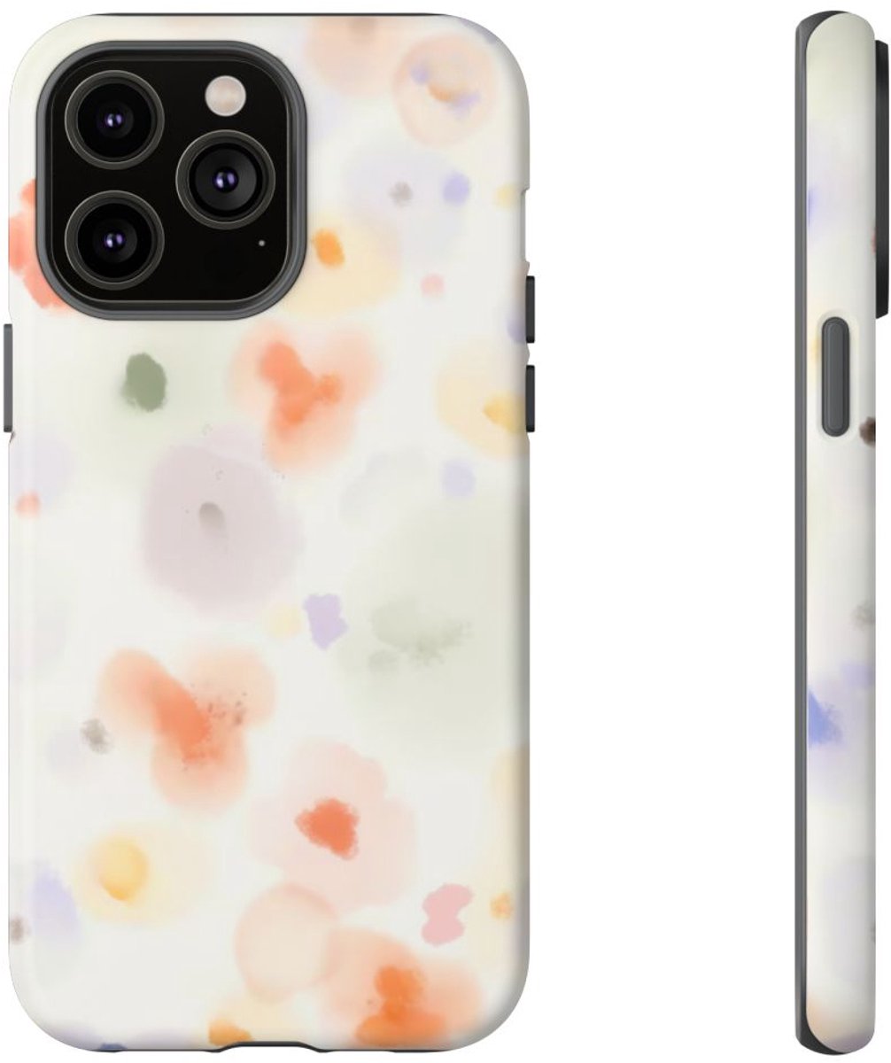 Zachte Abstracte Waterverfvlekken – Telefoonhoesje Geschikt voor iPhone 14 Pro Max