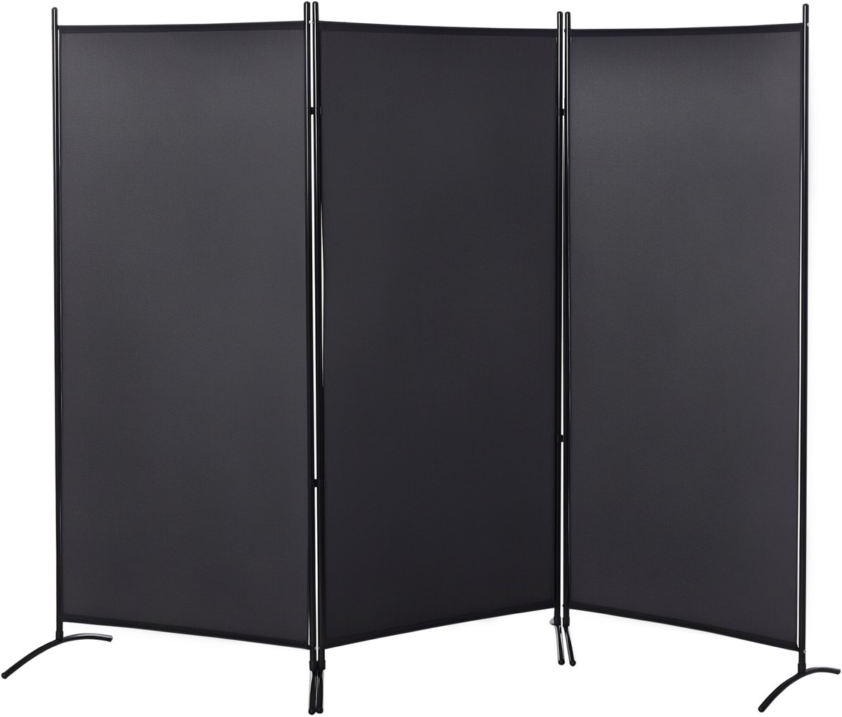 HOMCOM-kamerverdeler-253x50x182cm-polyester-donkergrijs