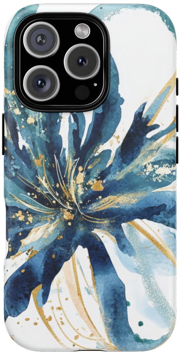 Aquarel Zeehulst Bloemenontwerp – Telefoonhoesje Geschikt voor iPhone 16 Pro