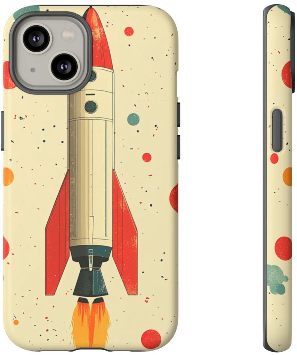 Retro Raketpatroon – Telefoonhoesje Geschikt voor iPhone 14