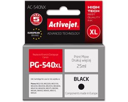 Activejet AC-540NX inkt voor Canon printer (vervanger voor Canon PG-540XL) Supreme, 25 ml, zwart