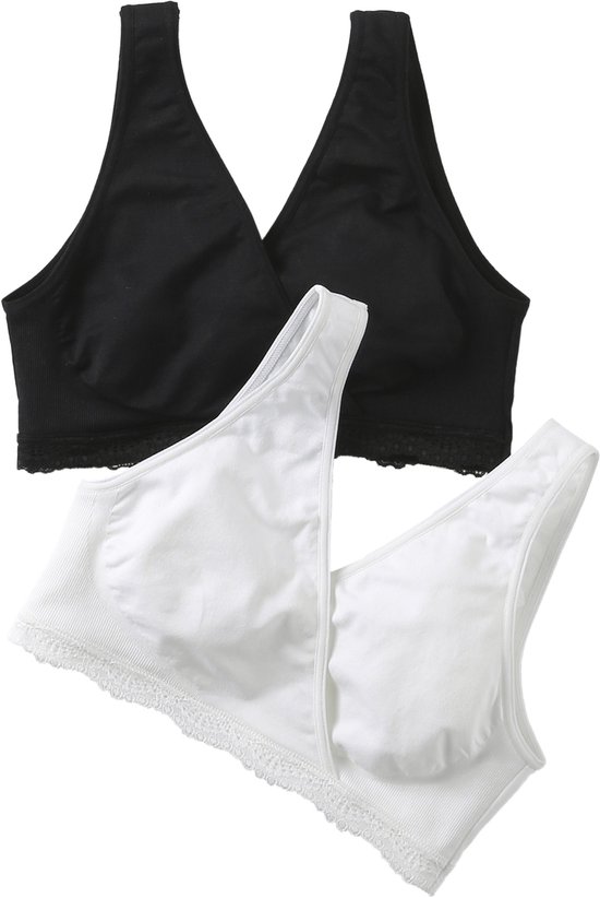 ENVIE DE FRAISE Lot de 2 brassières d'allaitement croisées sans couture