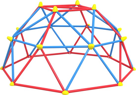 Outsunny-Kids Climber-183x183x90cm-Metaal-Multicolor