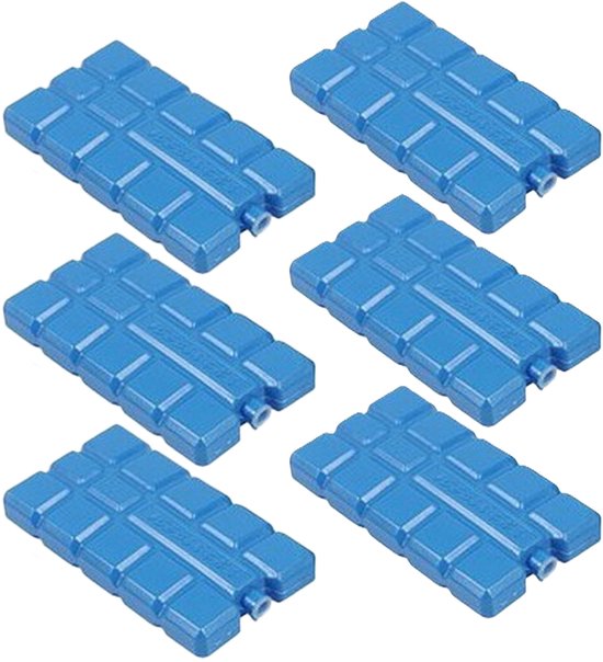 Koeltas of koelbox koelelementen - set van 6x stuks - 15 x 8 cm - 220 ml van KOEL — afbeelding 4
