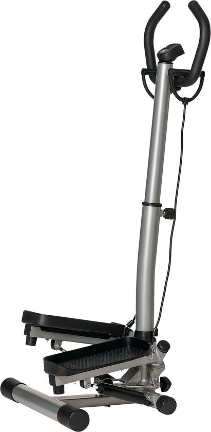 HOMCOM Stepping Machine Staal 55x53x128cm Zilver - HOMCOM-Stepping - €86,89