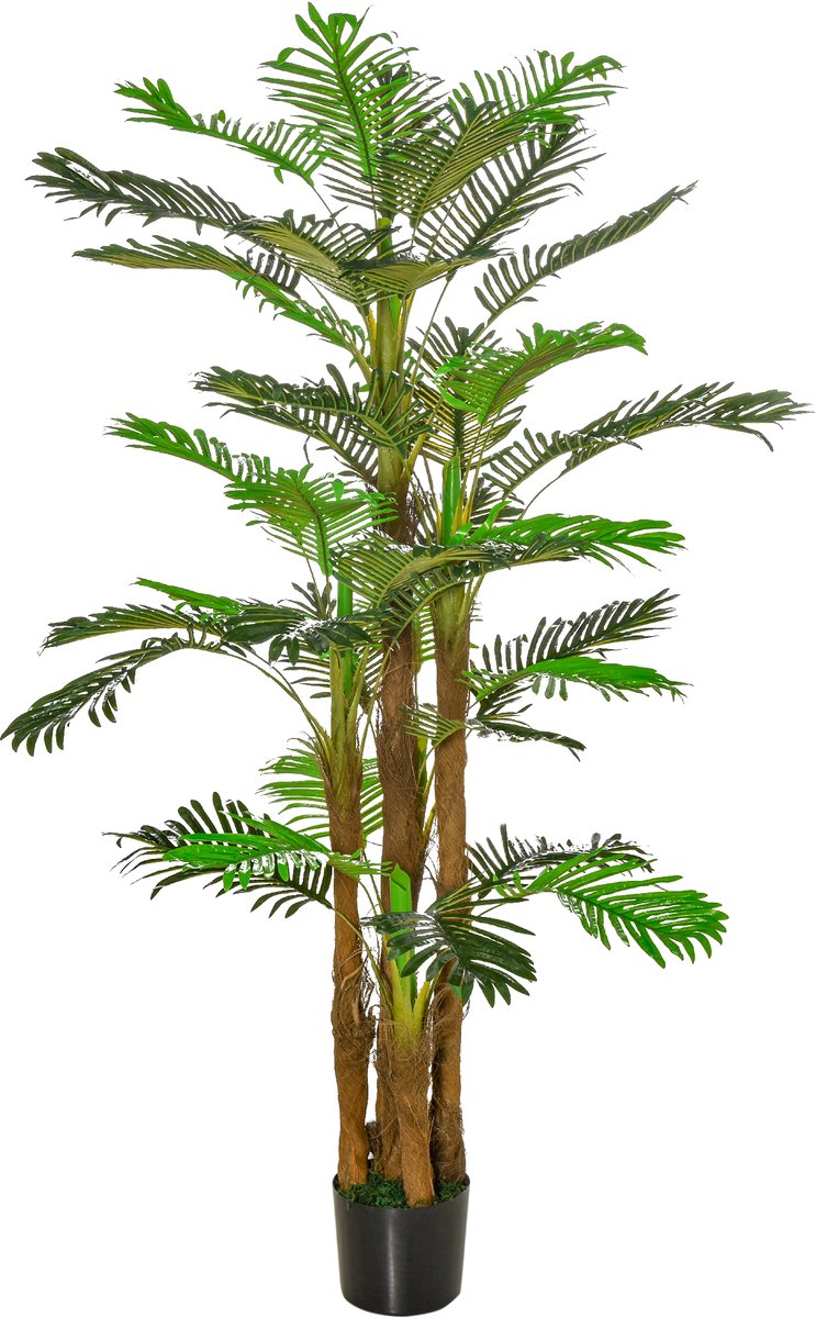 HOMCOM-Kunstpalm-20x20x185cm-PE-Groen