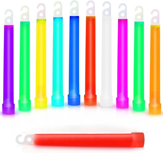Glowsticks - Glow in the dark sticks - Breaklights - Neon - Werkt 12 uur - 7 kleuren - 15x1,7 cm - 25 stuks