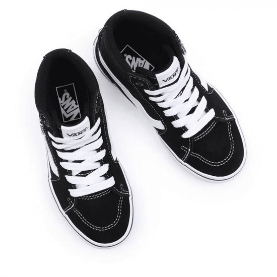 Baskets pour femmes Vans YT Filmore Hi Garçons - Noir/ White - Taille 30