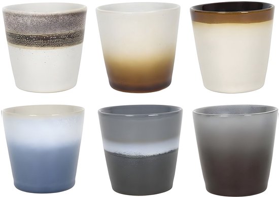Studio Tavola Koffiekopjes Storm 200 ml - 6 stuks