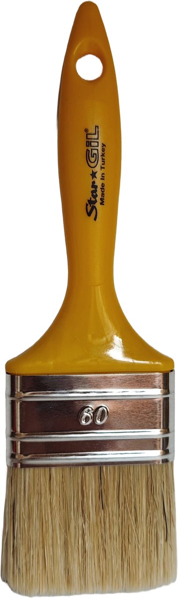 Stargil Platte Kwast No.60 - Verfkwasten - Afplakkwast - Kwast Voor Verf - Platte kwast