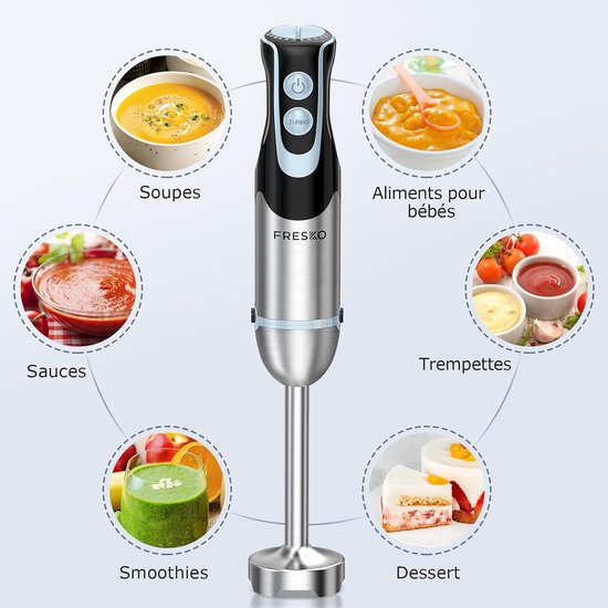 RFWR® 1000W Staafmixer met 12 Snelheden en Turbo-functie van RFWR — afbeelding 4