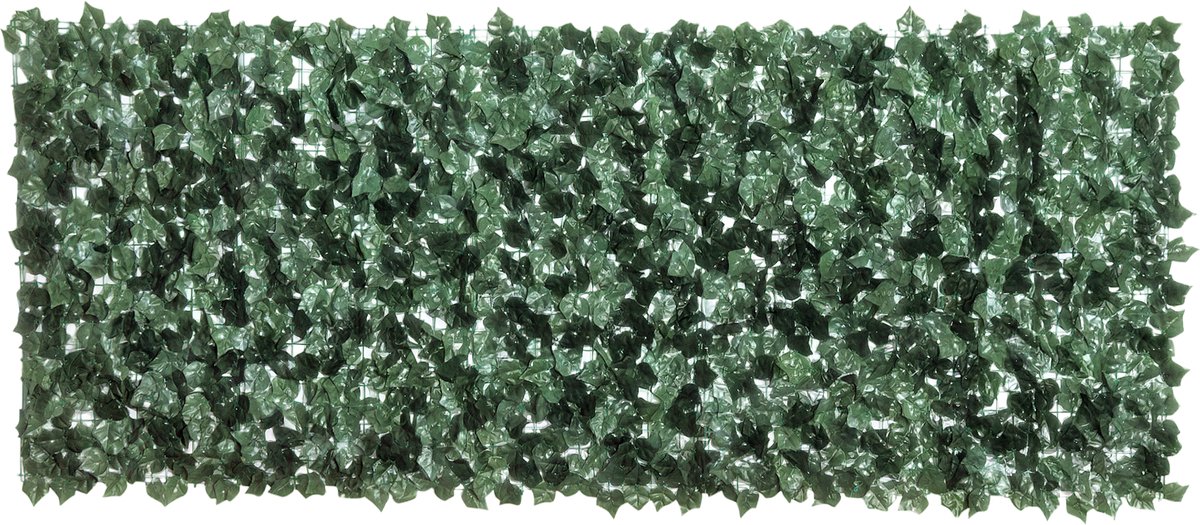 Outsunny kunsthaag - kunststof - L240 x B100 cm - donkergroen