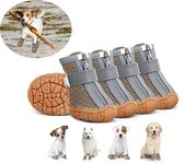 Hondenschoenen-antislip hondenlaarzen-pootbescherming-hondenpoot beschermers- Hondenschoentjes-4 stuks- Binnenbreedte 3.8cm