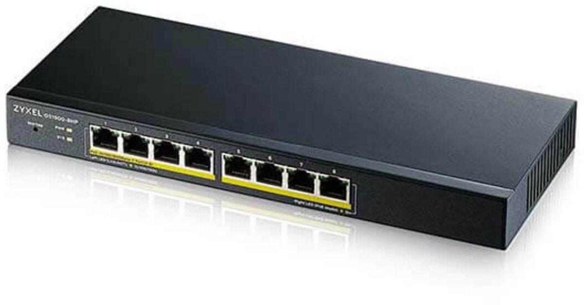 ZyXEL netwerk-switches GS1900-8HP
