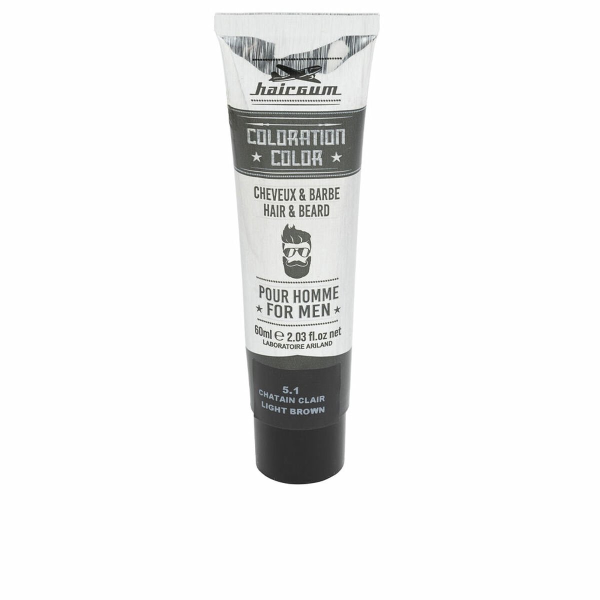 Permanente Kleur Hairgum COLORATION Lichtbruin Nº 5.1 60 g
