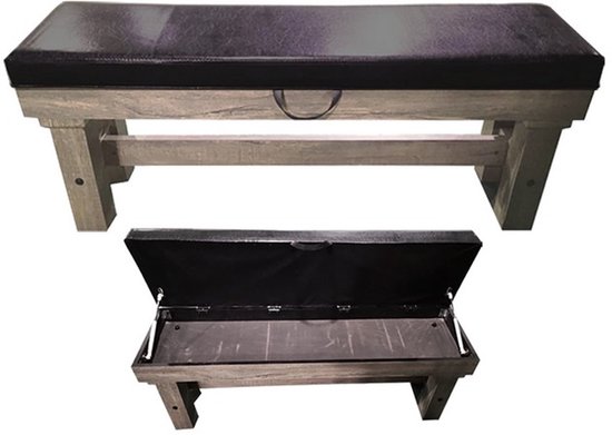 TopTable Dinner Wood Pooltafel 7ft - met bank - 2-delig Leisteen van TopTable — afbeelding 5